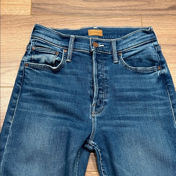 Mother The Tomcat High Rise Cropped Straight Jean in Layover Size 25 - Picture 10 of 16